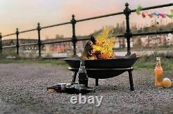 100 x Cast Iron Fire Pit Outdoor Garden Heater Wood Charcoal Fire Bowl Bulk