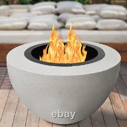 106cm Wood Burning Steel Fire Pit Ring Outdoor Heater Garden Fireplace Steel