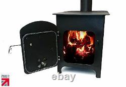 12 Kw Log Burner Multifuel Clean Burning Woodburner Stove Fireplace Heating Fire