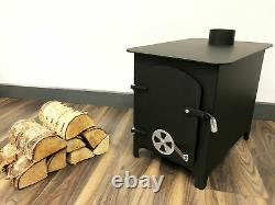 12 Kw Log Burner Multifuel Clean Burning Woodburner Stove Fireplace Heating Fire