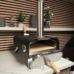 12 Pizza Oven Wood Fired Bundle Pellet Portable Tabletop BBQ Outdoor UK Stock