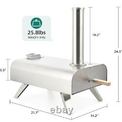 12 Pizza Oven Wood Fired Bundle Pellet Portable Tabletop BBQ Outdoor UK Stock