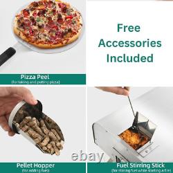 12 Pizza Oven Wood Fired Bundle Pellet Portable Tabletop BBQ Outdoor UK Stock