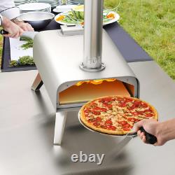 12 Pizza Oven Wood Fired Bundle Pellet Portable Tabletop BBQ Outdoor UK Stock