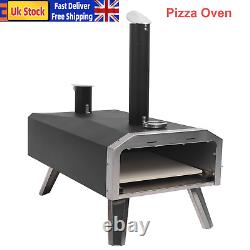 12 Pizza Oven Wood Fired Pellet Portable Tabletop BBQ Smoker Outdoor Garden UK