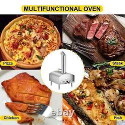 12 Portable Pizza Oven Wood Fired Food Grade Stainless Steel For Outdoor