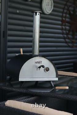 12 Wood-Fired Pizza Oven, Meat Smoking, Black, Portable, FREE pizza Peel