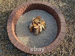 120 cm Fire pit bricks outdoor fire place garden brick heater wood burner granit