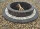 140 Cm Stone Fire Pit Granite Brick Concrete Fireplace Outdoor Garden Heater