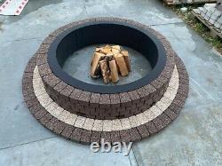 175 cm Fire Pit Kit Smokeless stone fireplace concrete brick wood burner heater