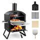 2-tier Pizza Oven Outdoor Portable Mini Pizza Maker Wood Fired With Foldable Legs