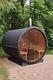 250cm Outdoor Garden Barrel Sauna With Harvia Electric / Wood Fired Heater