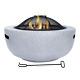 3 In 1 Outdoor Patio Round Backyard Fire Pit Ice Bucket Bbq Garden Camping Bowl