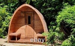 300cm Outdoor Garden Sauna Pod with Harvia Electric / Wood Fired heater