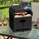 4-in-1 Multipurpose Outdoor Pizza Oven With Pizza Stone, Grill, Fire Pit, Oven