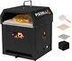 4 In 1 Outdoor Pizza Oven Wood Fired Pizza Ovens With Cover, Stone, Peel