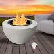 45in Wood-burning Steel Fire Pit Ring Outdoor Heater Fireplace In-ground Garden