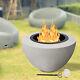45in Wood-burning Steel Fire Pit Ring Outdoor Heater Fireplace In-ground Garden