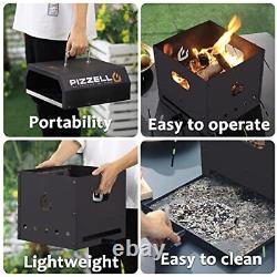 4in1 Outdoor Pizza Oven Wood Fired Outside Oven 2Layer Detachable Waterproof