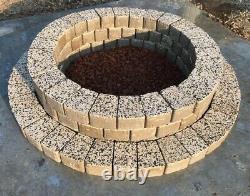 58 cm inner Fire Pit granite concrete Fire place slab white DIY Garden Patio