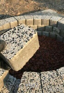 58 cm inner Fire Pit granite concrete Fire place slab white DIY Garden Patio