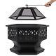 70cm Hexagonal Portable Outdoor Fire Pit Summer Bbq Grill And Fire Pit 2 In 1