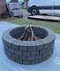 80 Cm Fire Pit Brick Kit Concrete Bricks Fireproof Stones Burner Wood Heater