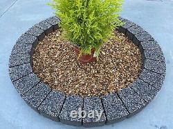 80 cm fire pit ring brick fire place stones concrete garden heater log burner