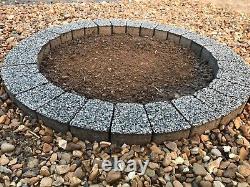 80 cm fire pit ring brick fire place stones concrete garden heater log burner