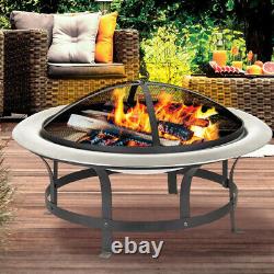Acapulco Fire Pit Bowl for Garden BBQ Patio Heater Stainless Steel Firepit
