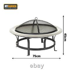 Acapulco Fire Pit Bowl for Garden BBQ Patio Heater Stainless Steel Firepit