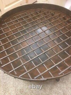 Antique Indian Kadai Fire Pit Garden Barbecue Grill Wood Burner Heater Outside