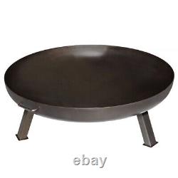 BUSCHBECK IFEN Steel Fire Pit 80cm Diameter Size Log Wood Charcoal Burner 80cm