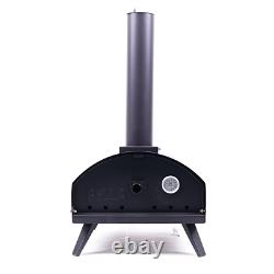Bbq-bits Bella Black Wood Fired Outdoor Pizza Oven Barbecue Grill Like Ooni