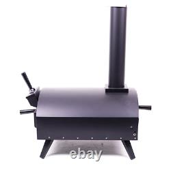 Bbq-bits Bella Black Wood Fired Outdoor Pizza Oven Barbecue Grill Like Ooni