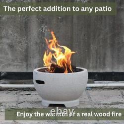 Blazepot Outdoor Garden Fire Pit with stainless steel cooking grill