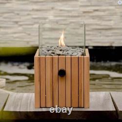 Boho Wooden Fire Pit Outdoor Heater Garden Lantern Firepit Table Fireplace Stove