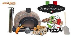Brick outdoor wood fired Pizza oven 100cm Prestige rustico brick + package deal