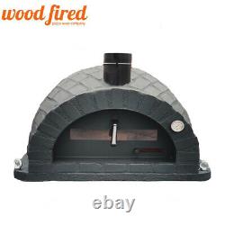 Brick outdoor wood fired Pizza oven 100cm Pro-Italian black brick