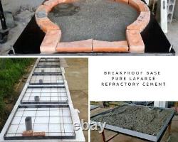 Brick outdoor wood fired Pizza oven 100cm Pro deluxe black ceramic + cast door