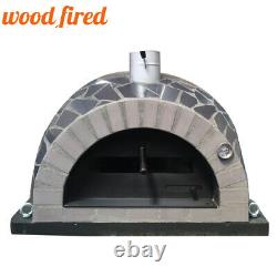 Brick outdoor wood fired Pizza oven 100cm Pro italian black ceramic