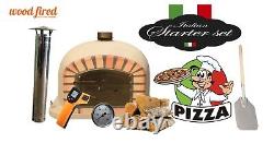 Brick outdoor wood fired Pizza oven 100cm Sand Deluxe model (package deal)