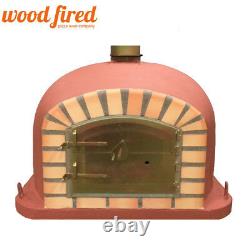 Brick outdoor wood fired Pizza oven 100cm brick red Deluxe model