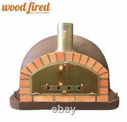 Brick outdoor wood fired Pizza oven 100cm brown premuim Italian model
