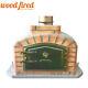 Brick Outdoor Wood Fired Pizza Oven 100cm Grey Exclusive Model