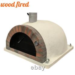 Brick outdoor wood fired Pizza oven 100cm sand Pro-Italian orange brick