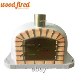 Brick outdoor wood fired Pizza oven 110cm Deluxe extra model with matching stand