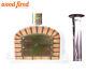 Brick Outdoor Wood Fired Pizza Oven 120cm Deluxe Extra With 100cm Chimney & Cap