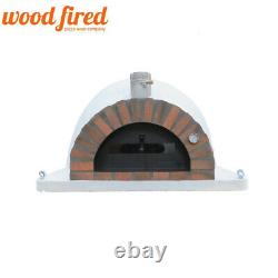 Brick outdoor wood fired Pizza oven 120cm Pro-Italian clay dome orange brick