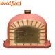 Brick Outdoor Wood Fired Pizza Oven 80cm Brick Red Deluxe Model